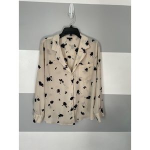 Who What Wear Floral Blouse